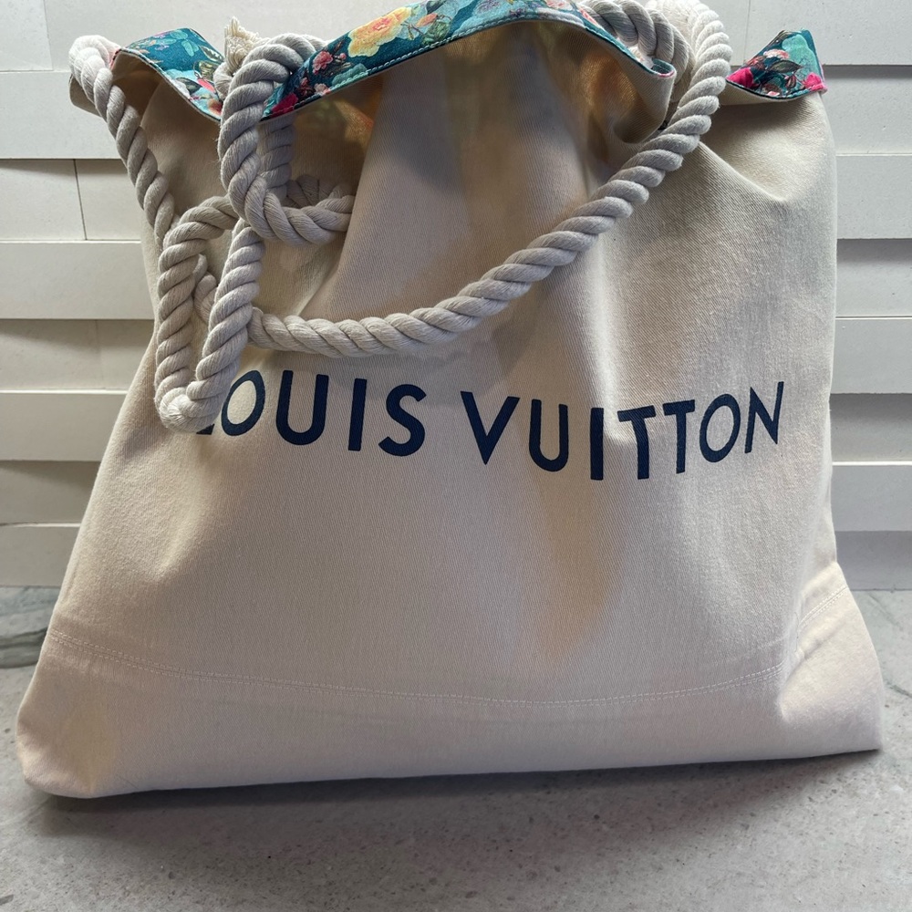 LV dustbag tote beach bag